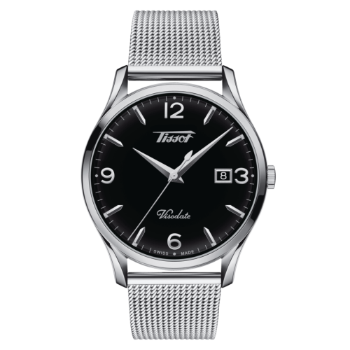 Tissot Visodate Quartz 40 Stainless Steel / Black / Bracelet